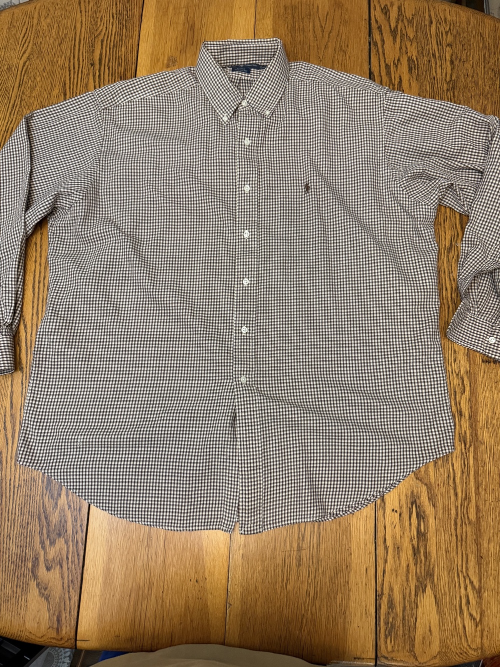 Ralph Lauren Blake Shirt Mens XL Plaid Button Down Long Sleeve Casual Preppy